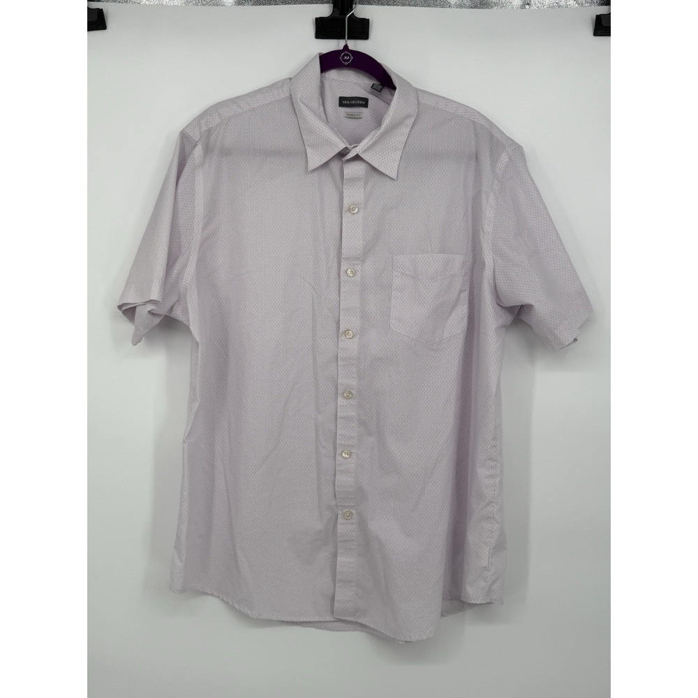 Van Heusen Men's Short Sleeve Button Down XL